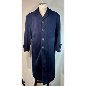 Boyds Philadelphia Trussini Wool Cashmere Men's Long Over Coat Jacket Italy 46